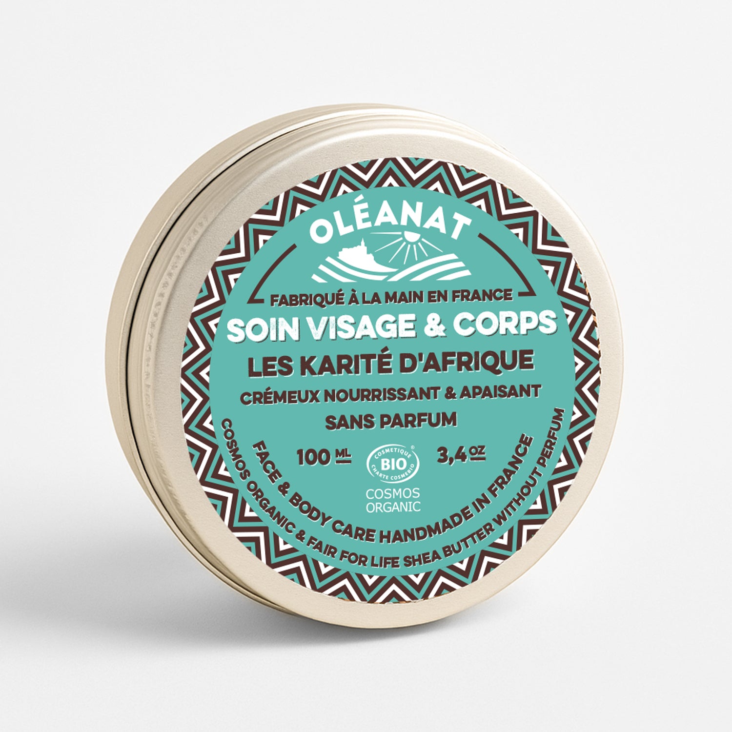 Oleanat Organic Shea Butter Without Perfume - Hypoallergenic Care (100ml)