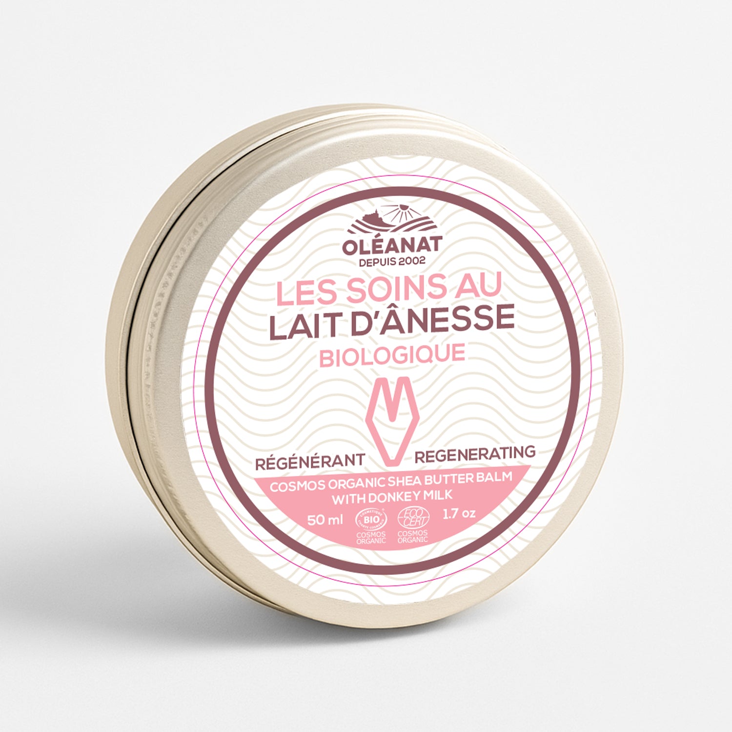 Oleanat Organic Shea Butter Balm with Donkey Milk – Regenerating & Nourishing Face & Body Moisturizer (50ml)