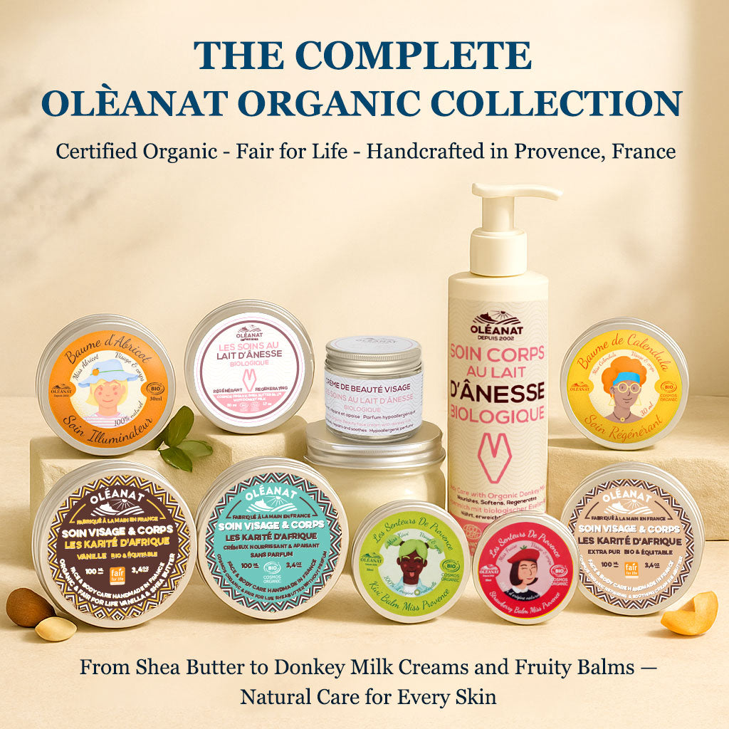 Oleanat Organic Shea Butter Balm with Donkey Milk – Regenerating & Nourishing Face & Body Moisturizer (50ml)