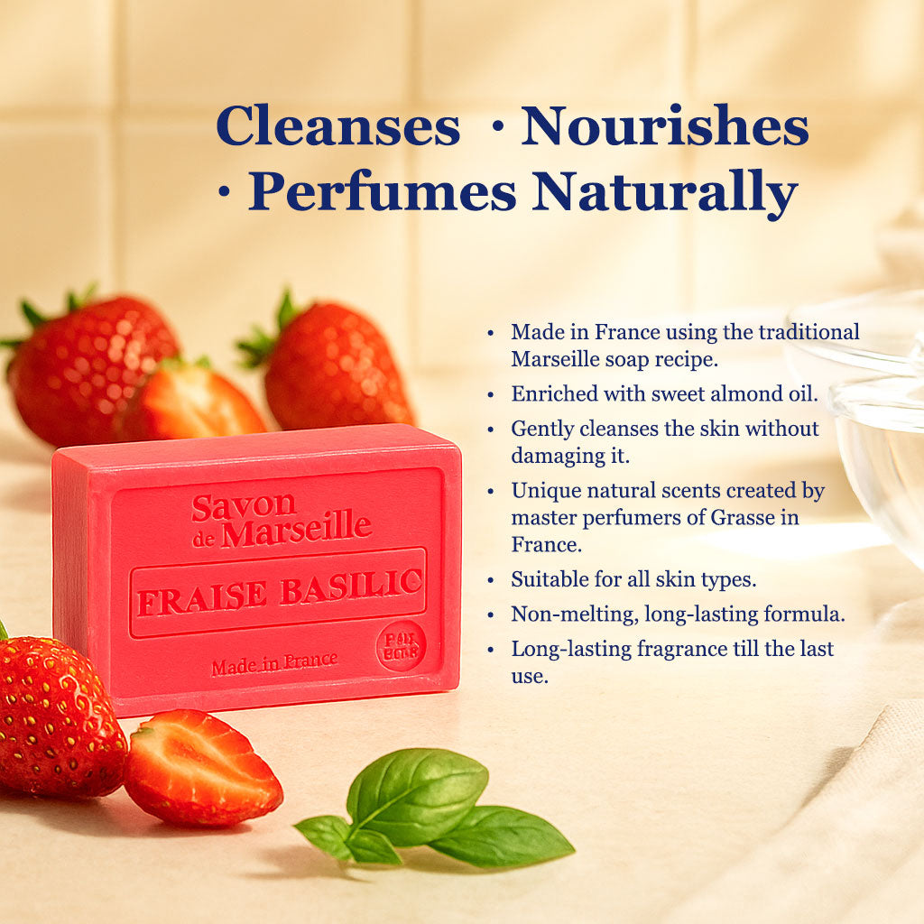 Gentle Fragrant Soap - Strawberry Basil