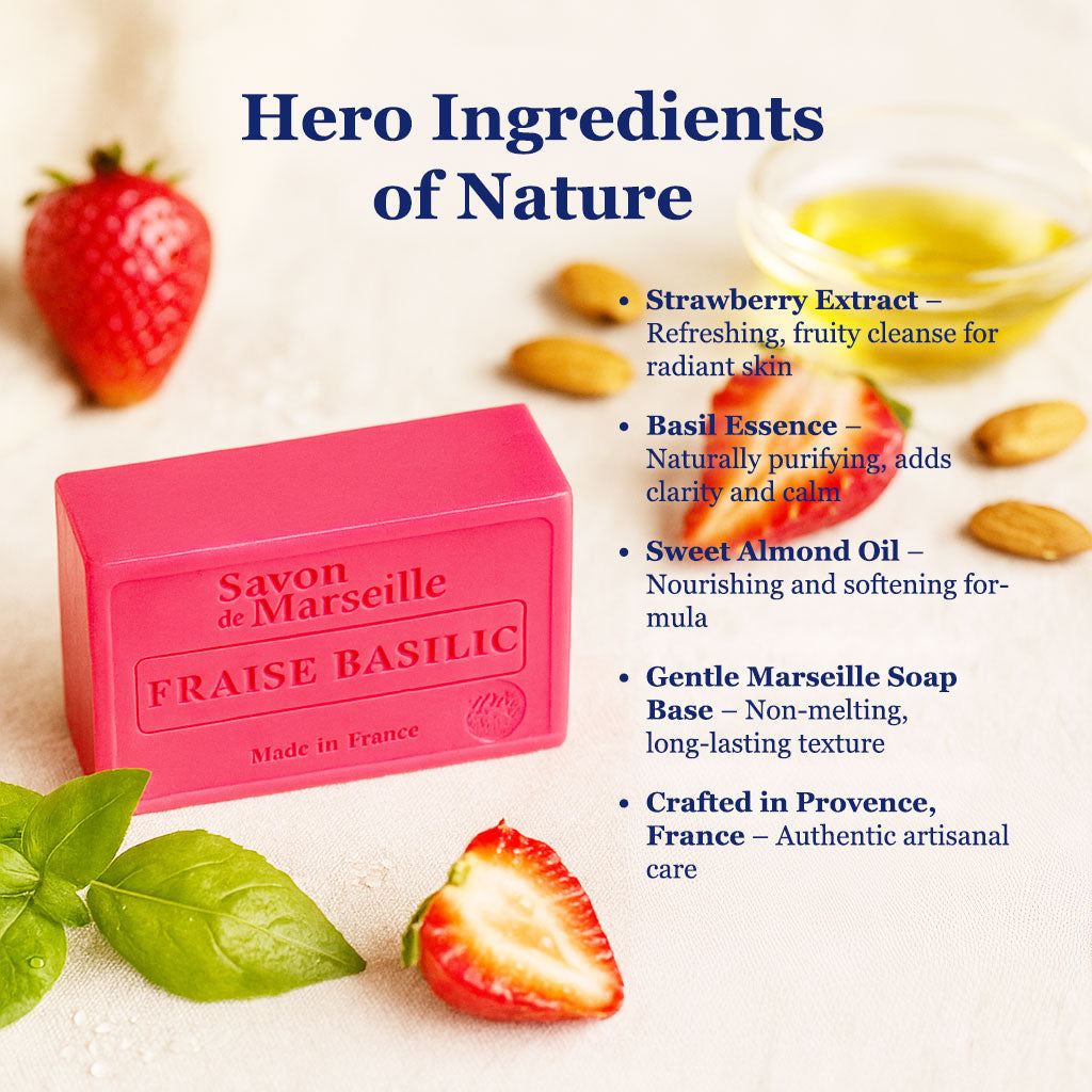 Gentle Fragrant Soap - Strawberry Basil