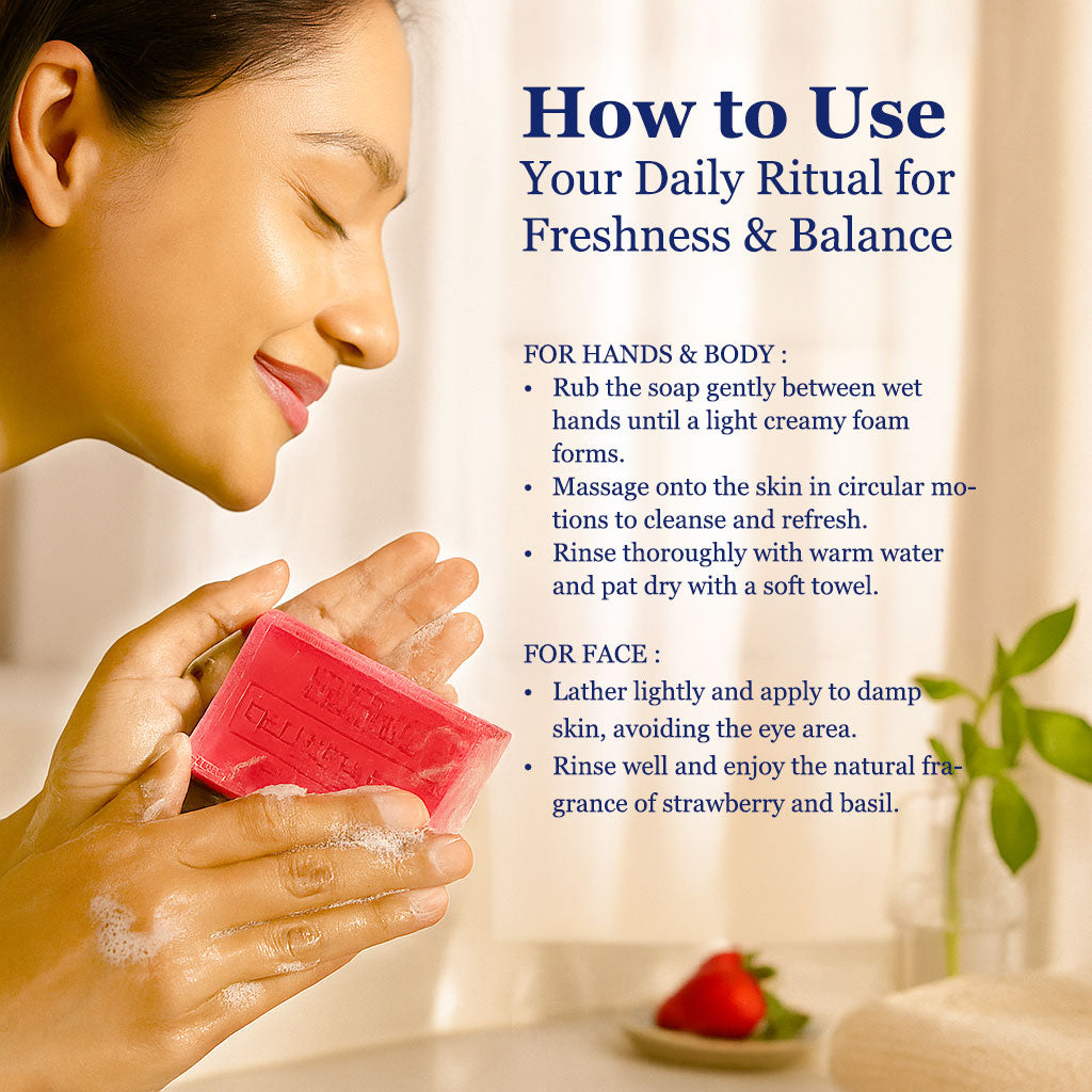 Gentle Fragrant Soap - Strawberry Basil