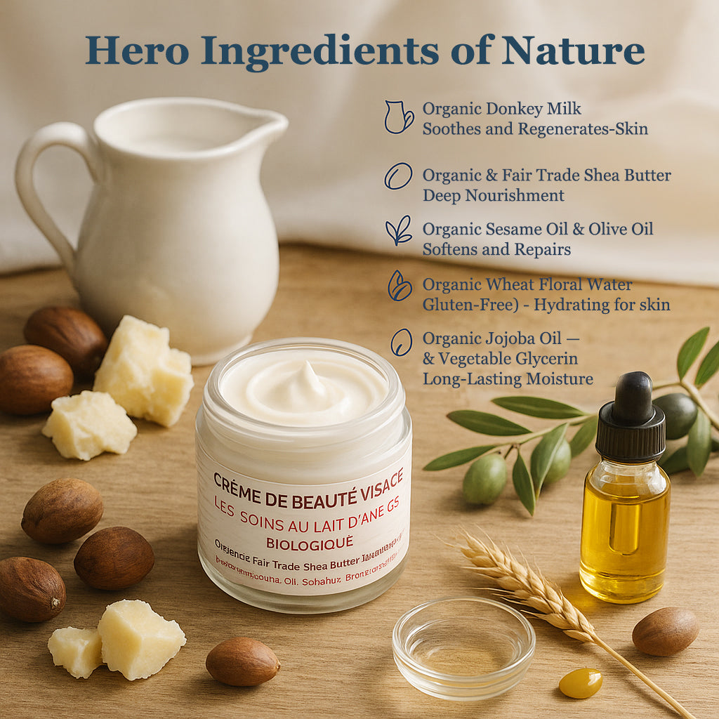 Oleanat Donkey Milk Shea Butter Face Cream – Hydrating & Rejuvenating 50ml