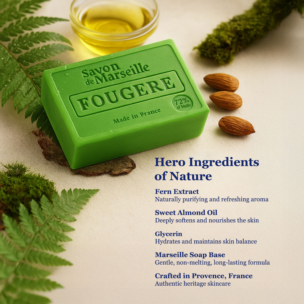 Gentle Fragrant Soap - Fern