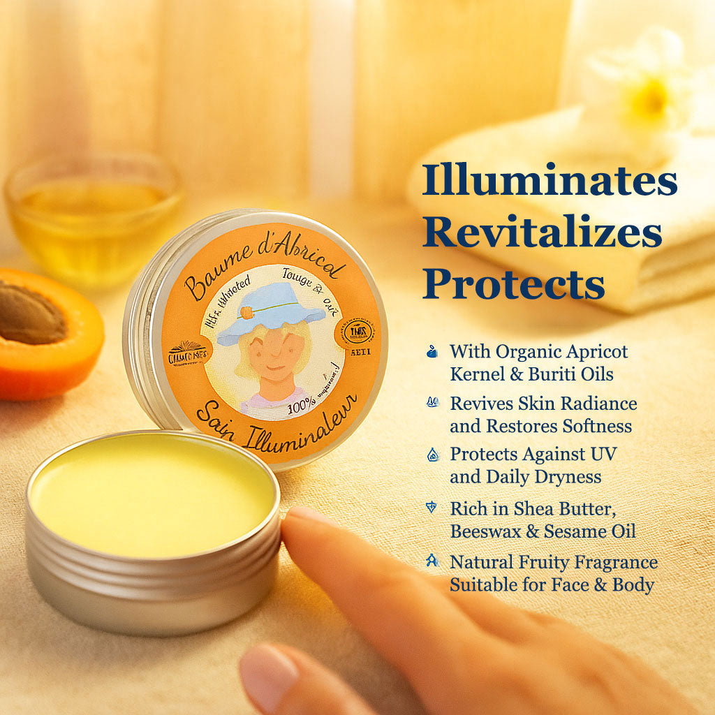 Organic Apricot Balm - Radiant & Hydrating Moisturizing Cream 30ml