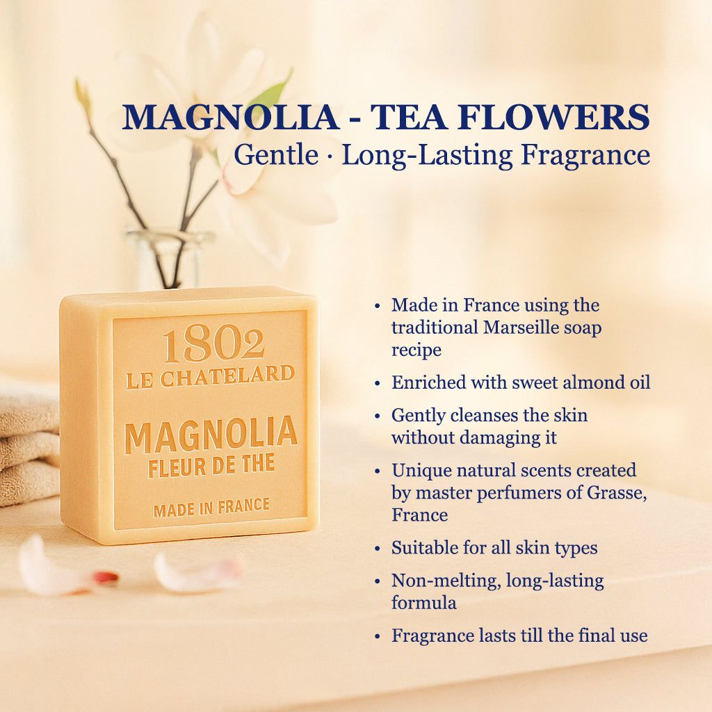 Palm Oil Free Fragrant Soap - Magnolia & Tea Flower