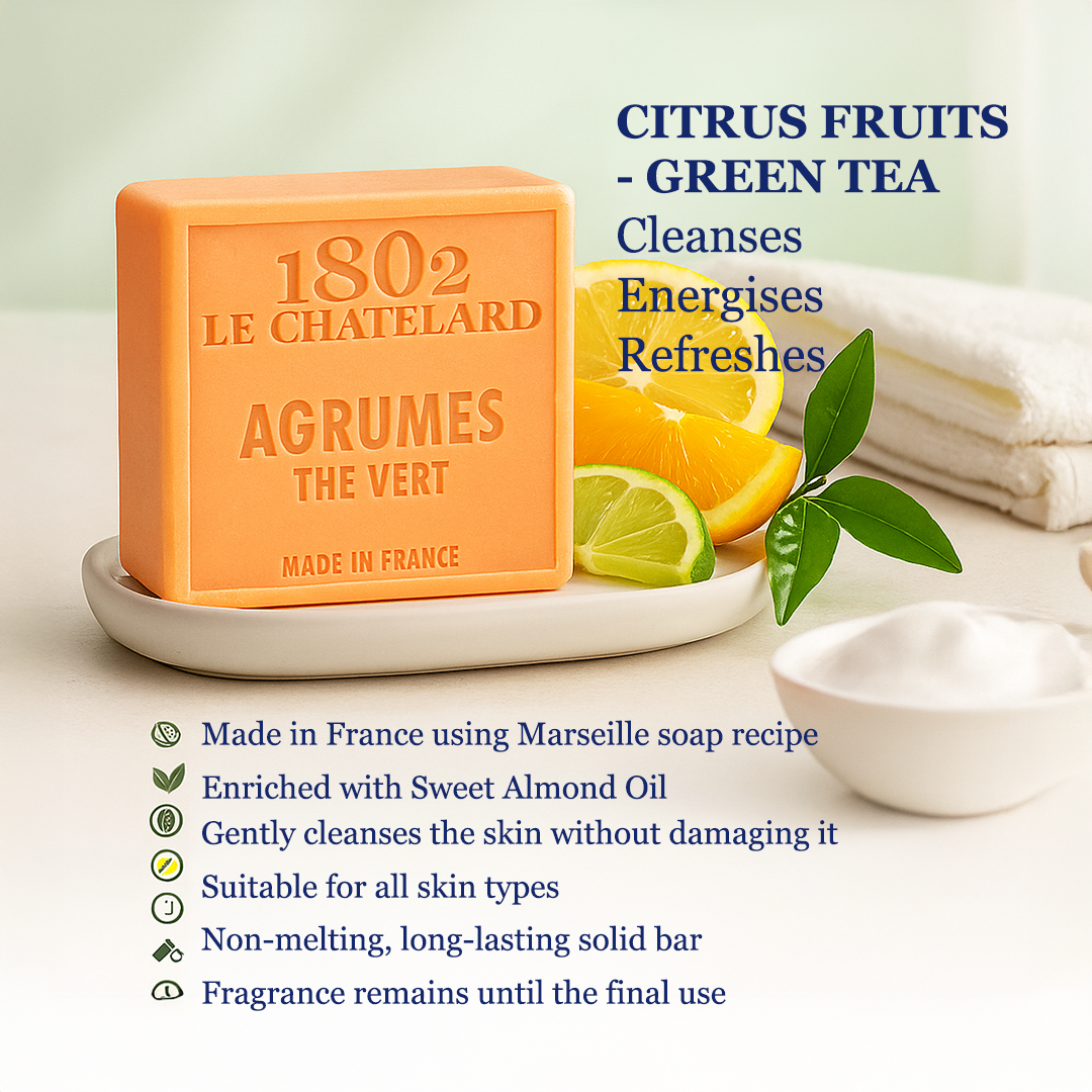 Palm Oil Free Fragrance Soap - Citrus Fruits & Green Tea