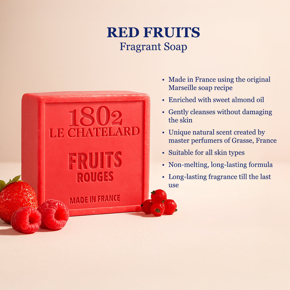 Palm Oil Free Fragrant Soap - Red Fruits
