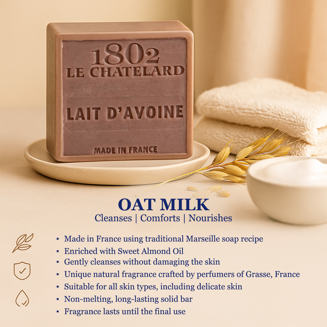 Palm Oil Free Enriched Soap - Oat Milk