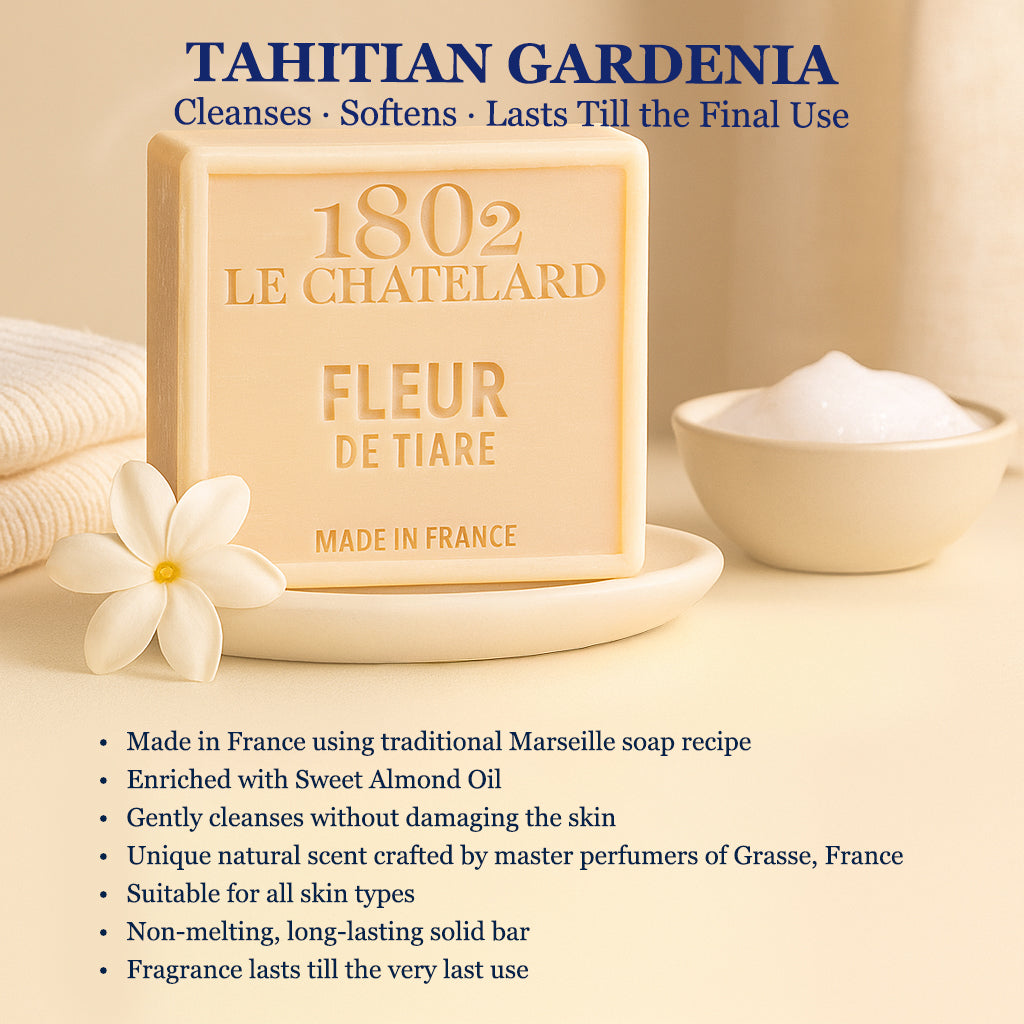 Palm Oil Free Fragrant Soap - Tahitian Gardenia