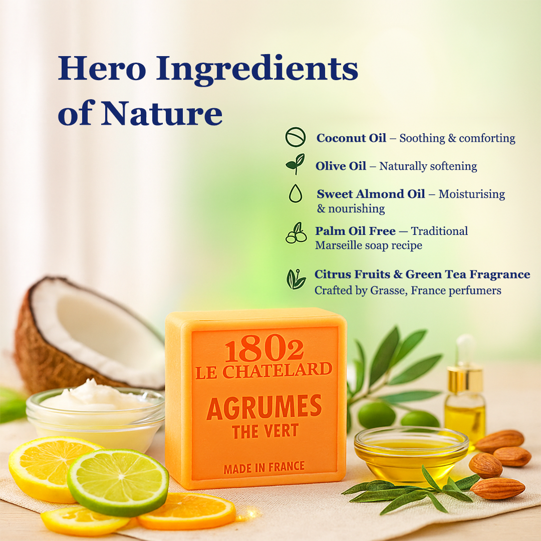 Palm Oil Free Fragrance Soap - Citrus Fruits & Green Tea