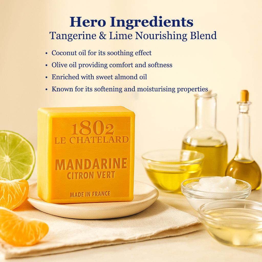 Palm Oil Free Fragrant Soap - Tangerine & Lime
