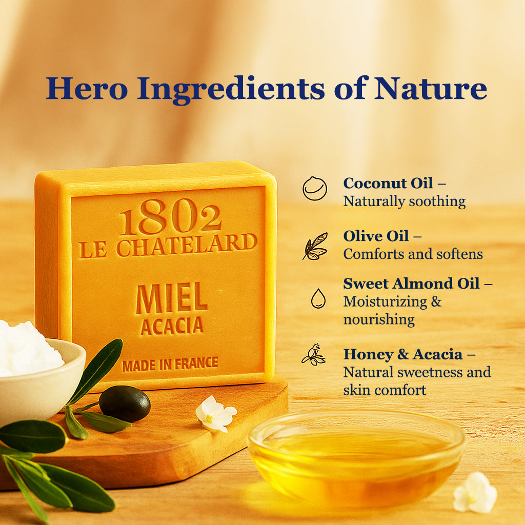Palm Oil Free Fragrant Soap - Honey Accacia
