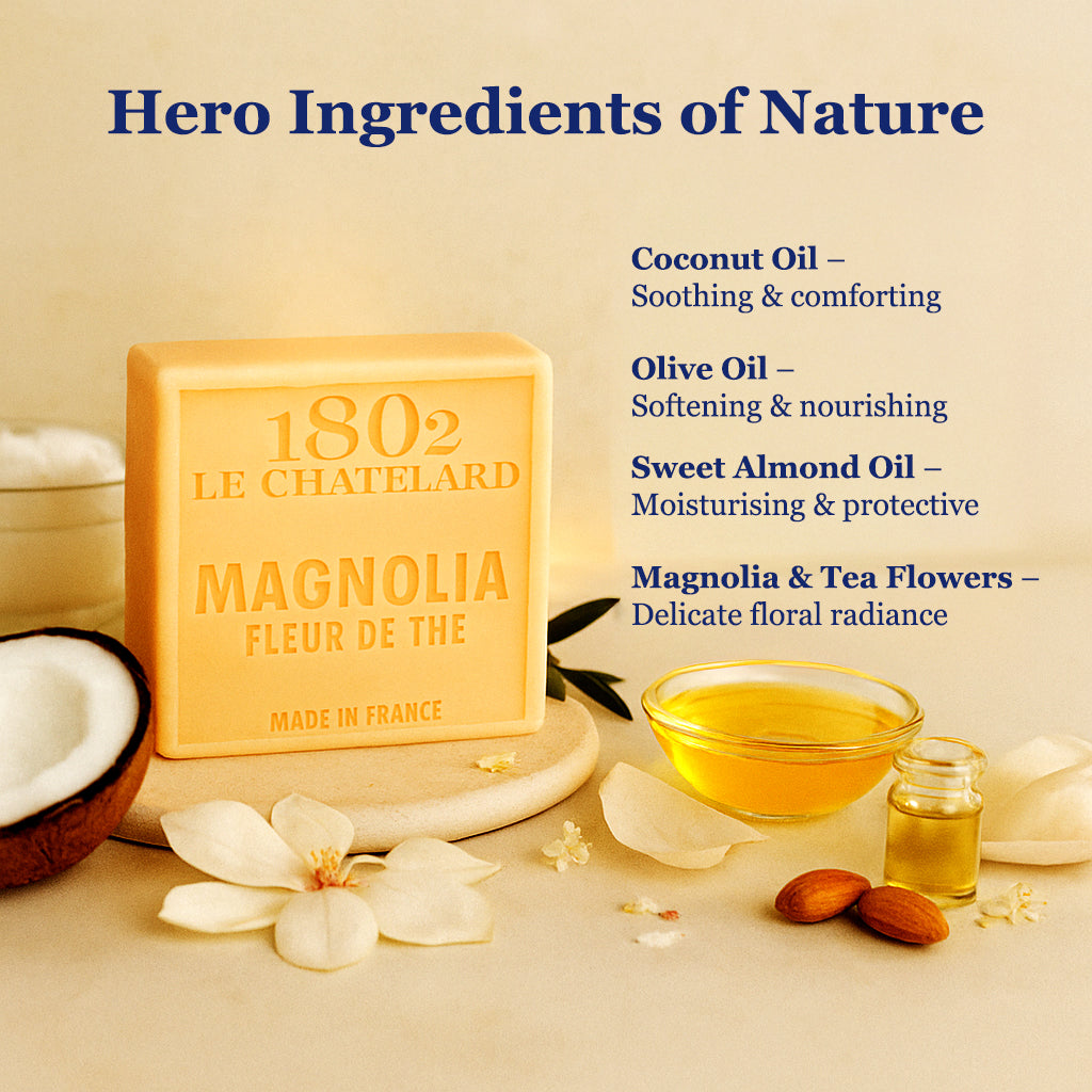 Palm Oil Free Fragrant Soap - Magnolia & Tea Flower