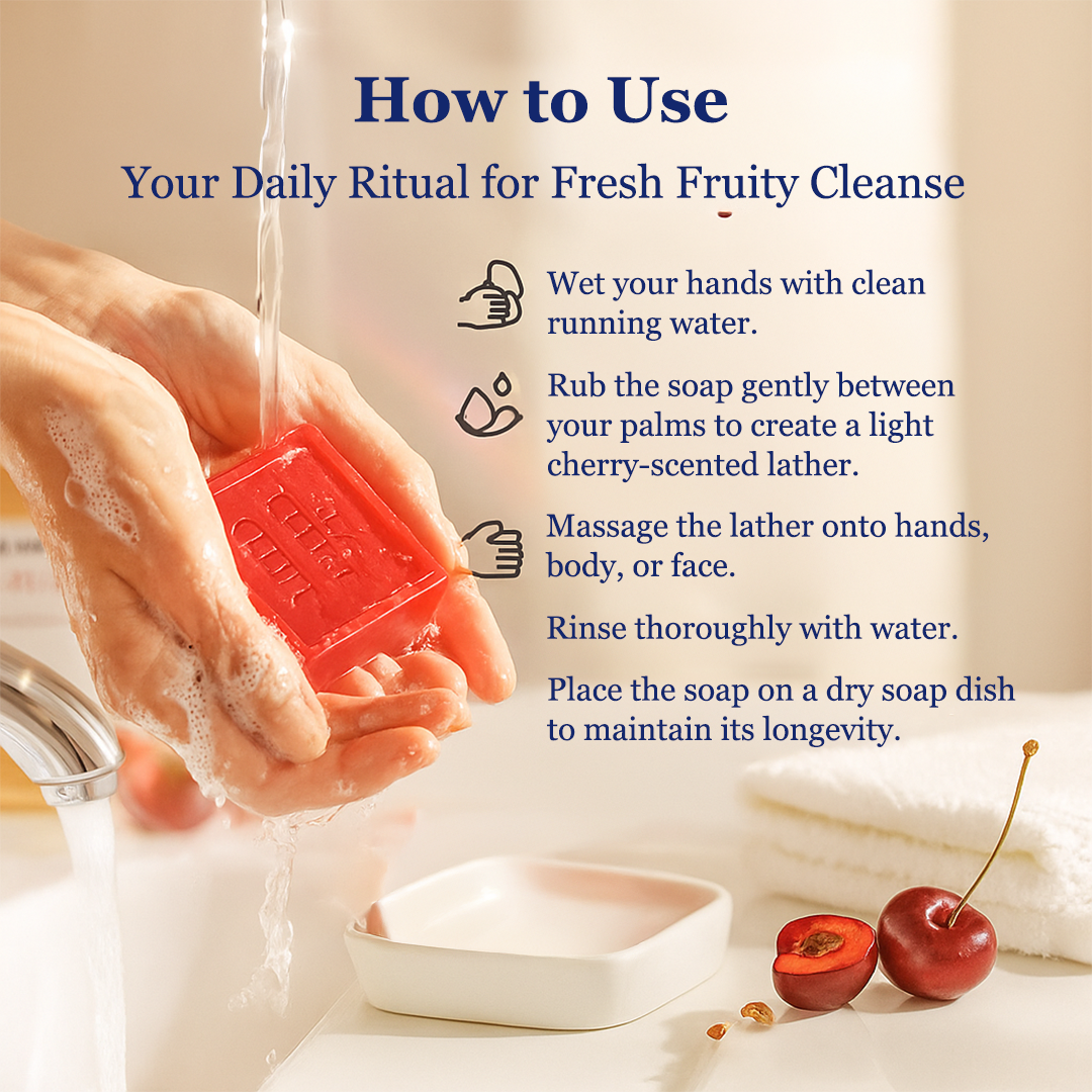 Palm Oil Free Frangrant Soap - Cherry