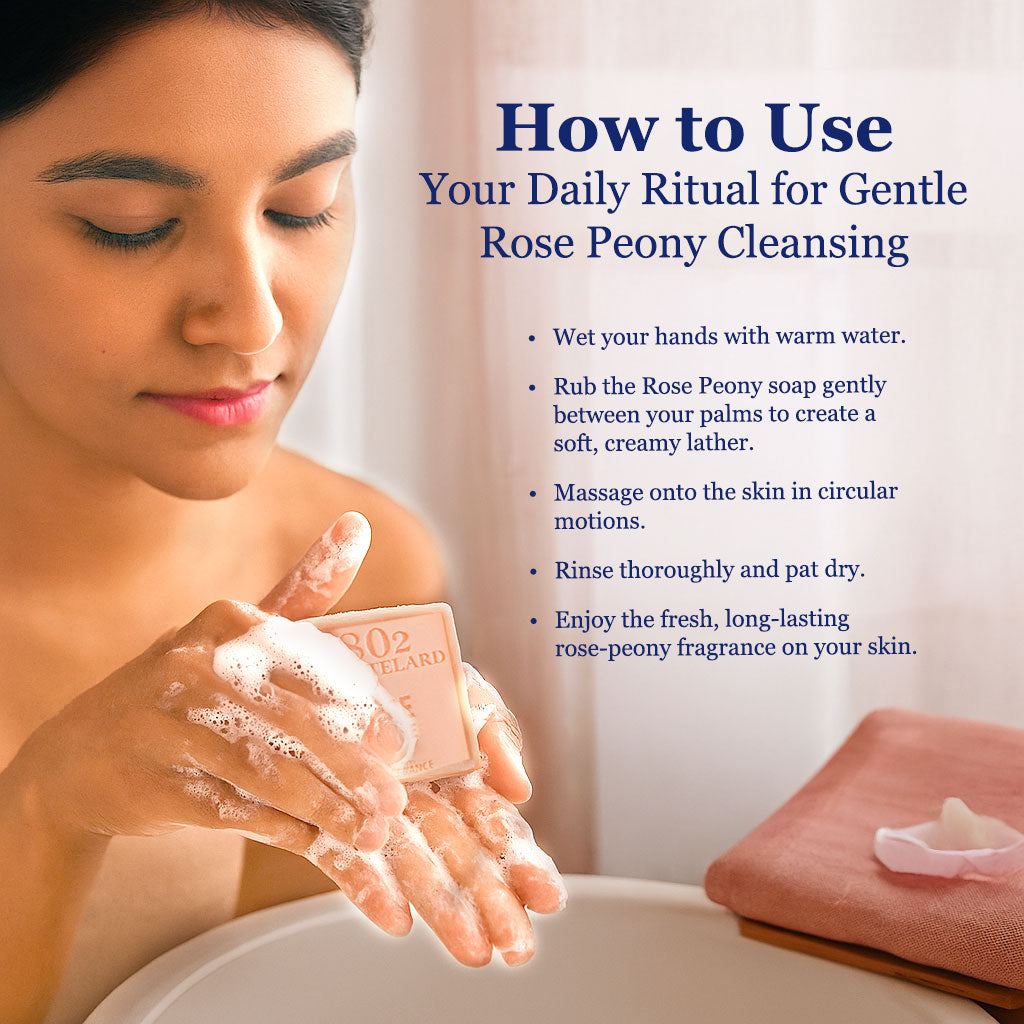 Palm Oil Free Fragrance Soap - Rose Peony