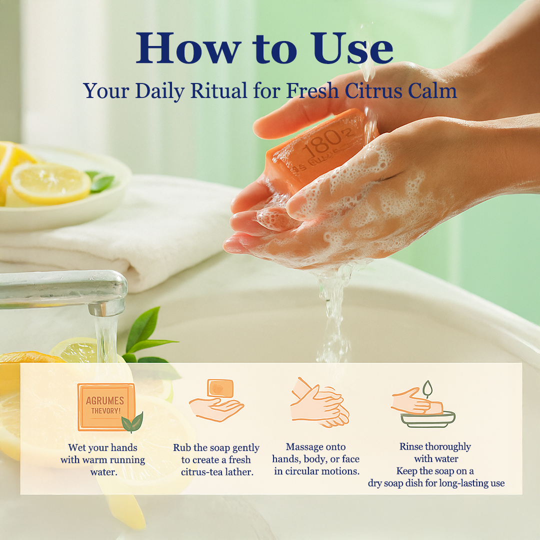 Palm Oil Free Fragrance Soap - Citrus Fruits & Green Tea