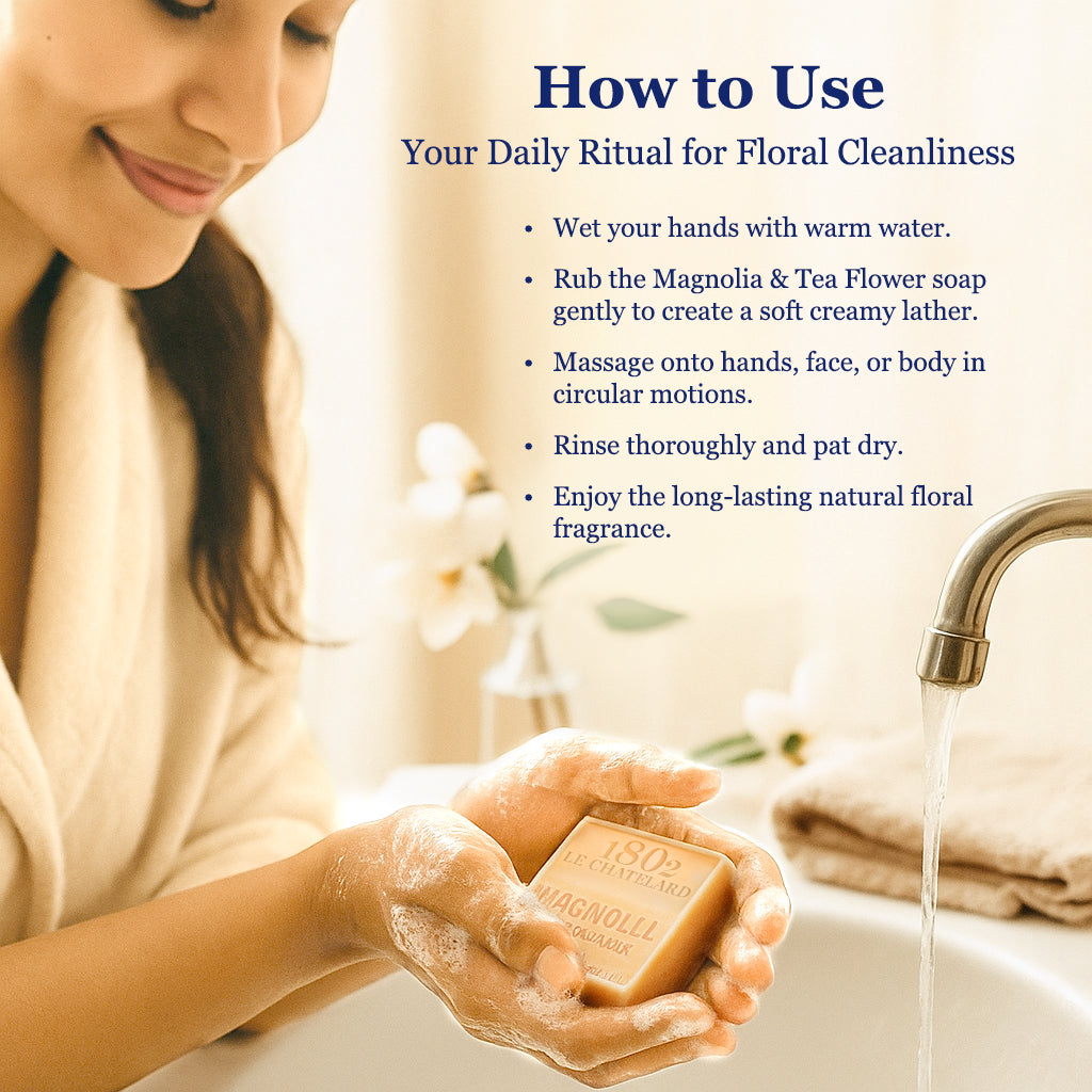 Palm Oil Free Fragrant Soap - Magnolia & Tea Flower