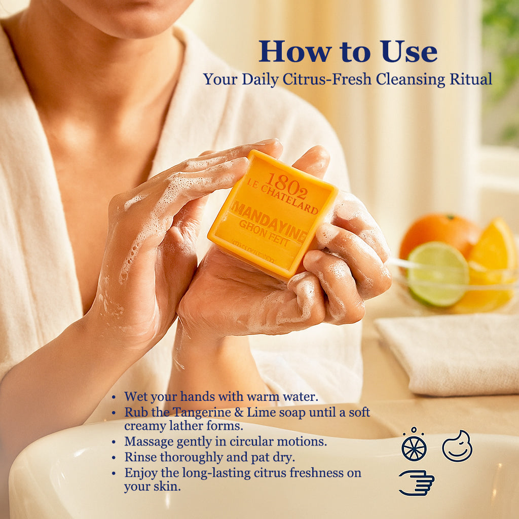 Palm Oil Free Fragrant Soap - Tangerine & Lime