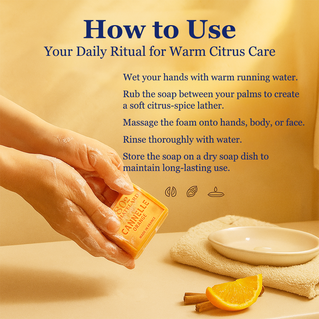 Palm Oil Free Fragrant Soap - Cinnamon Orange