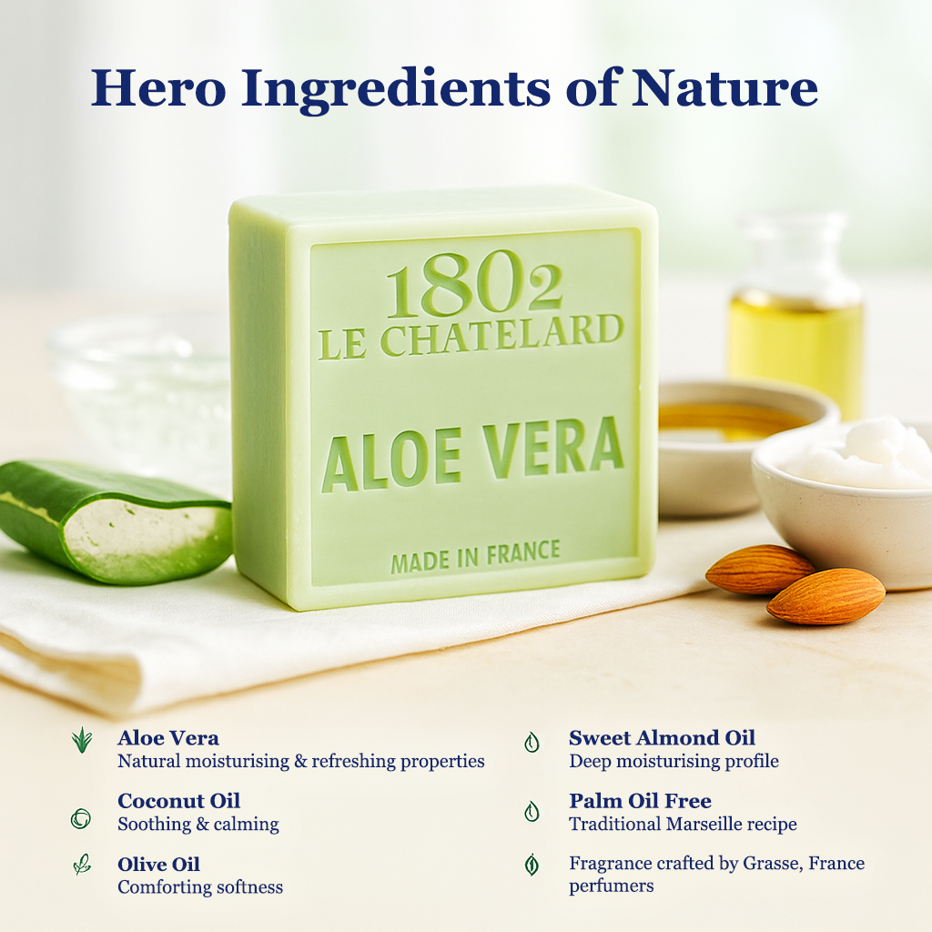 Palm Oil Free Fragrant Soap - Aloe Vera