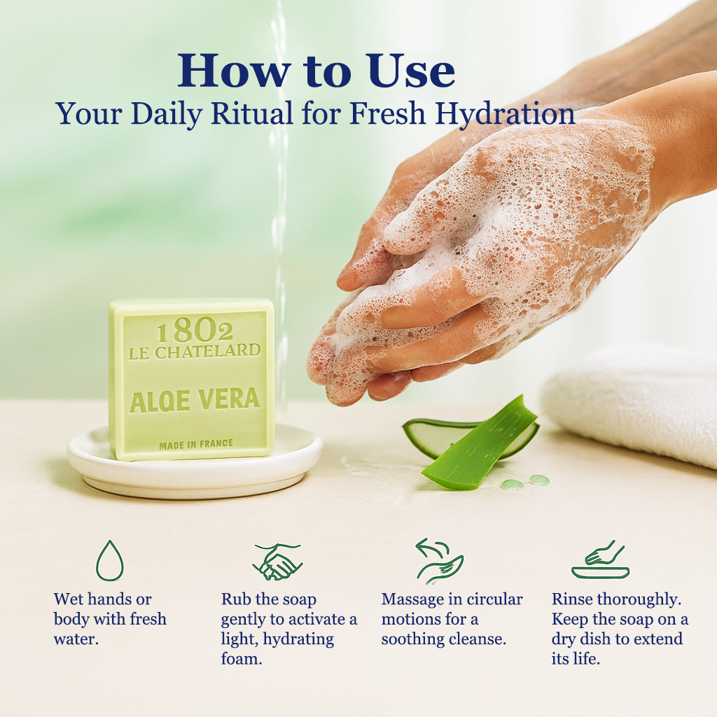 Palm Oil Free Fragrant Soap - Aloe Vera