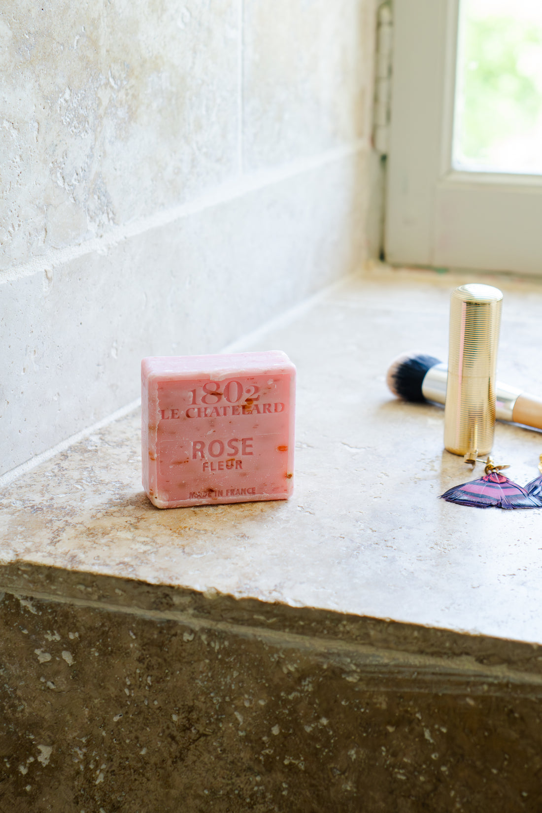 Palm Oil Free Exfoliating Soap - Rose Flowers