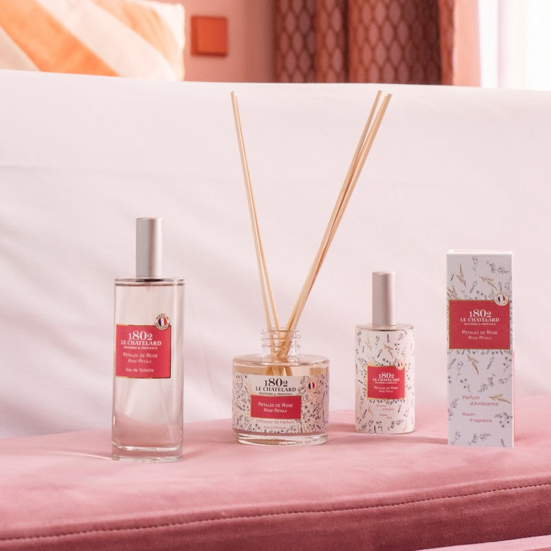Room Fragrance Reed Diffuser - Rose Petals