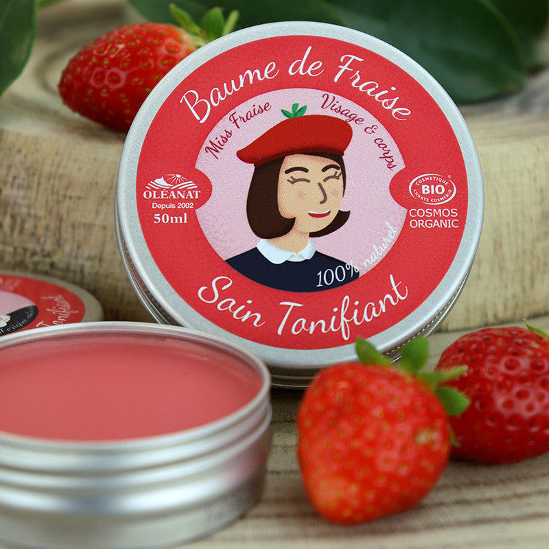 Organic Strawberry Balm - Radiance & Softness Moisturizing Cream 30ml